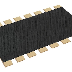 Antique Bed 3/4 Bed Slats Full Size Custom Width Support Platform Boards - Black Burlap