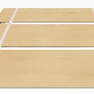 Queen Bed Slat Strong 3/4" Birch Plywood Platform Bunkie Board For Specialty Mattresses-Meets Mfr. Warranties-Custom Width w/ Strong Strap image 2