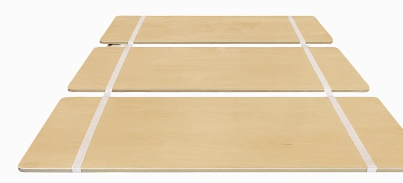 Queen Bed Slat Strong 3/4" Birch Plywood Platform Bunkie Board For Specialty Mattresses-Meets Mfr. Warranties-Custom Width w/ Strong Strap image 2