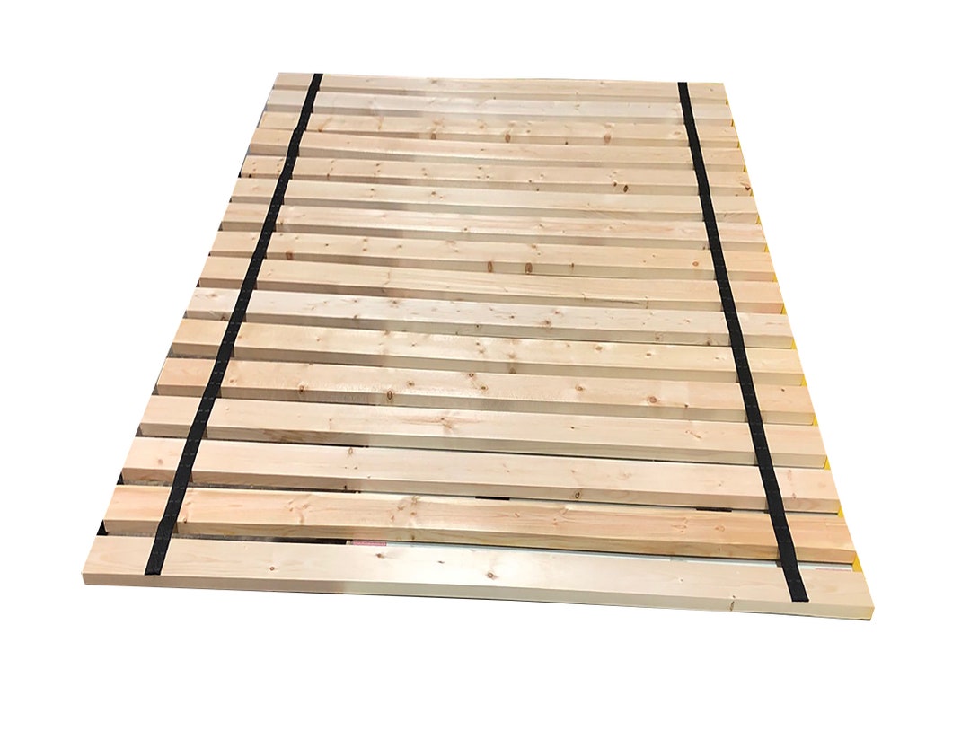 Bed Slats 2 or Less Apart King Size Closely Spaced Boards use for a Mattress Without a Box Spring custom Width With Thick Black Strap Etsy