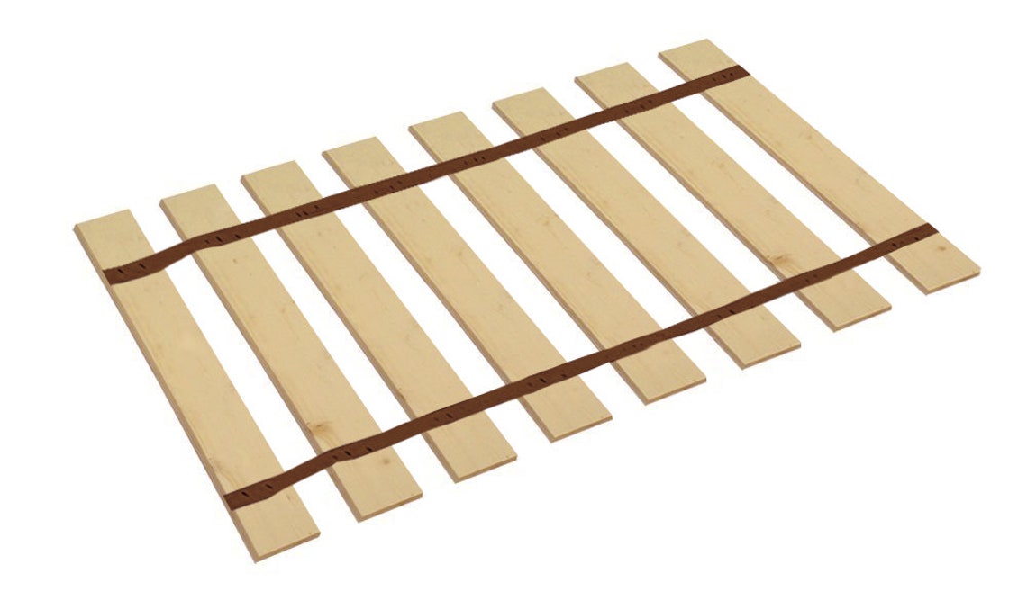 Bed Slats Twin Size Custom Width Brown Strapping Bed Slats / Etsy
