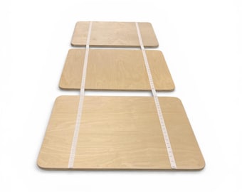 New! Bunk Bed Wood Slat Platform Bunkie Board for Mattresses - Use with Bunk Beds Custom Width with Strong Strap & Strong Plywood Support