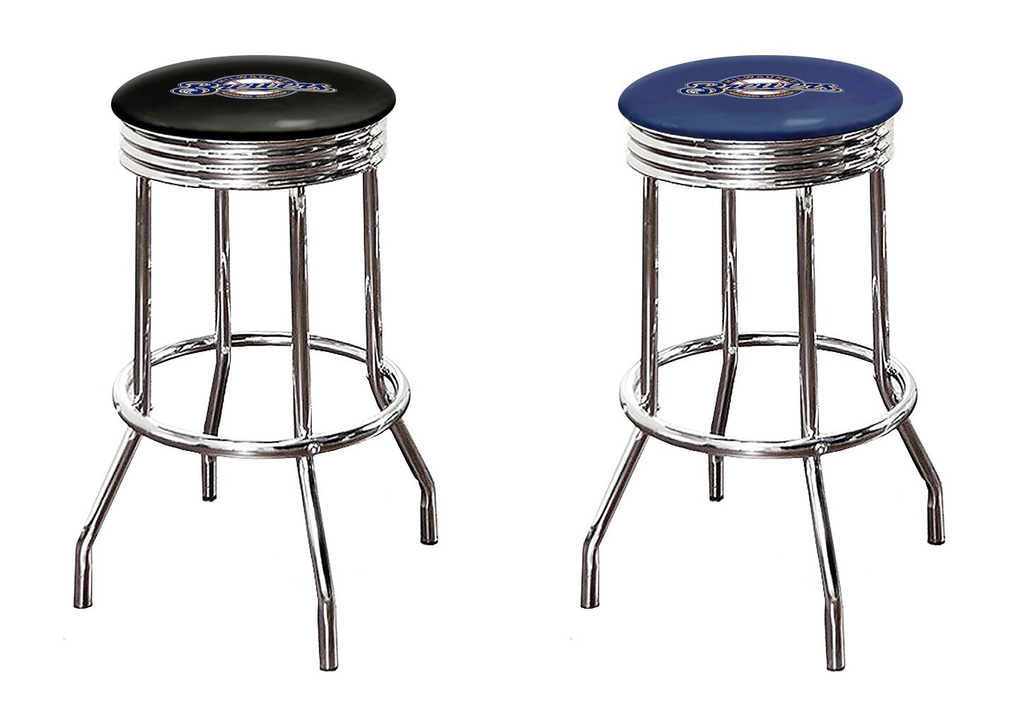 Baseball Themed Milwaukee Brewers Bar Stool 24 Or Etsy