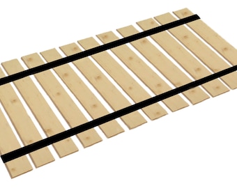 Bed Slats 2 or Less Apart Queen Size Closely Spaced Boards use for a Mattress Without a Box Spring custom Width With Thick Black Strap Etsy