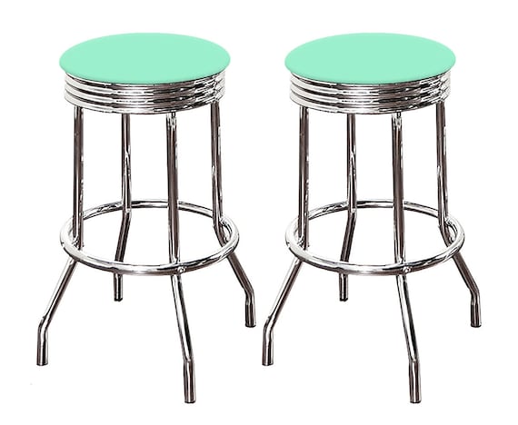 Turquoise metal online bar stools