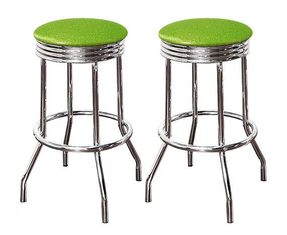 Lime green on sale metal bar stools