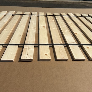 Wood Bed Slats Queen Size Specialty 2" Gap Support to Meet Mattress Warranties Made for backache Back Pain Lumbar Lumbago Help