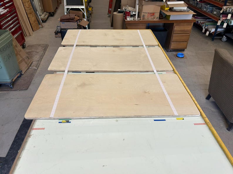 Queen Bed Slat Strong 3/4" Birch Plywood Platform Bunkie Board For Specialty Mattresses-Meets Mfr. Warranties-Custom Width w/ Strong Strap image 5