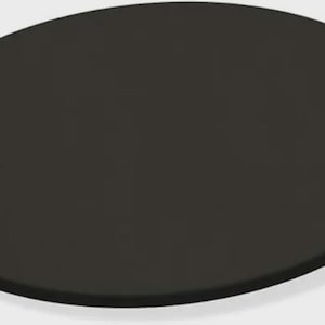 Lazy Susan Solid Black Colored Vinyl Custom sizes from 20" to 44" Round Wood Turntable Dining Kitchen