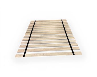 Heavy Duty Hardwood Queen Bed Slats Poplar Replacement Bed Slats Strong Mattress Support – Solid Wood Bed Support Closely Spaced–Made in USA