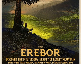 Visit Erabor Travel Poster- 13 x 19 print