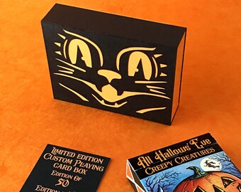All Hallows' Eve Creepy Creatures playing card deck with limited edition box (50)