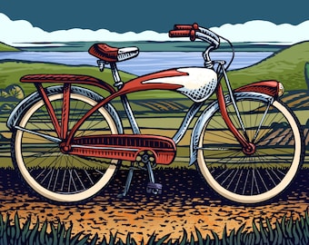 The Voyager- 8" x 10" Bicycle Wall Decor