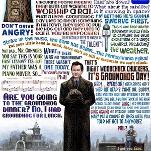 It&#39;s Groundhog Day 11 x 14 tribute print