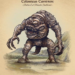 Rancor Study-Unnatural History series 8&quot; x 10&quot; print