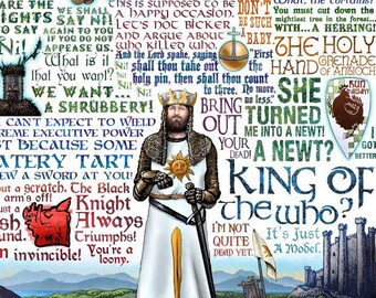 King of the Who -Monty Python & The Holy Grail tribute- signed print