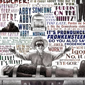 It&#39;s Pronounced Fronkensteen- Young Frankenstein tribute signed print