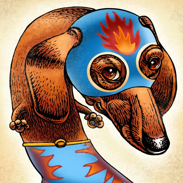 El Perro Caliente (The Hot Dog) 8 x 10 print