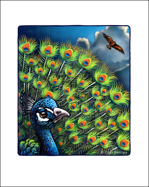 The Peacock and the Eagle 8 X 10 Signed Print - Etsy Canada