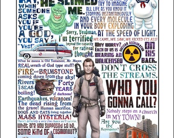 Who You Gonna Call- Ghostbusters tribute signed print