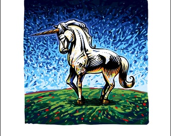 The Unicorn 8 x 10 signed print