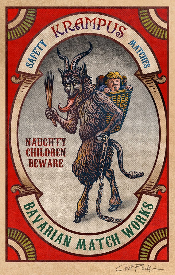 Krampus Matchbox Art- 5