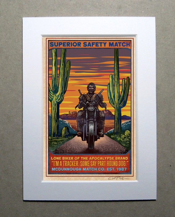 The Lone Biker Matchbox Art- 5