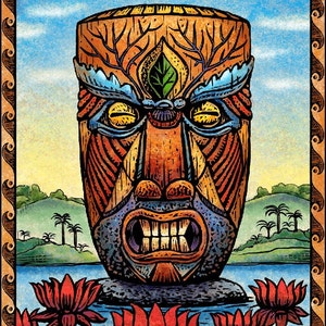 Lotus Tiki 8 x 10 signed print