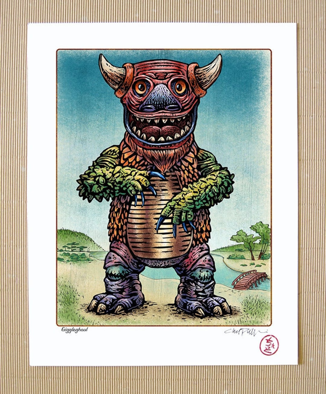Giggleghoul 11 X14 Japanese Monster Art Print- Kaiju Wall Decor - Etsy