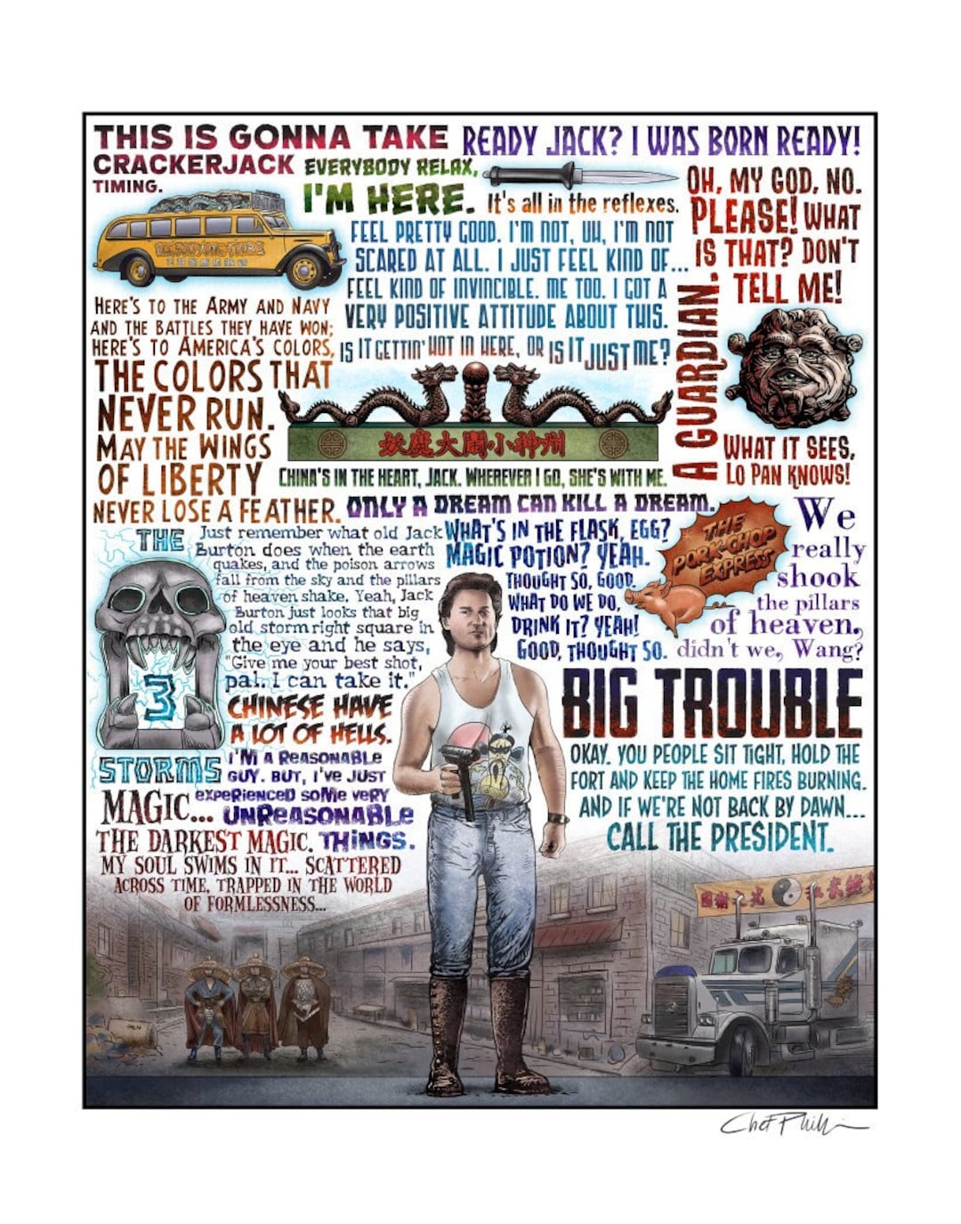 Big Trouble in Little China Tribute (limited Edition) Signed Print - Etsy, image size:1080x1375