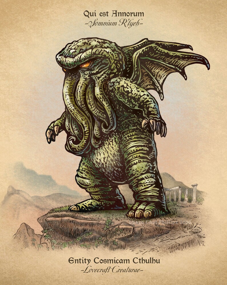 Cthulhu Study-Unnatural History series 8 x 10 print image 1