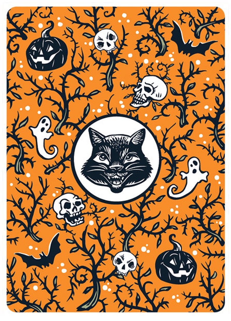 All Hallows' Eve Creepy Creatures Playing Card Deck image 8