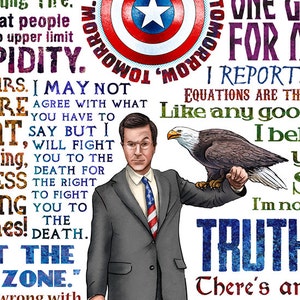 Truthiness Stephen Colbert tribute signed print image 2