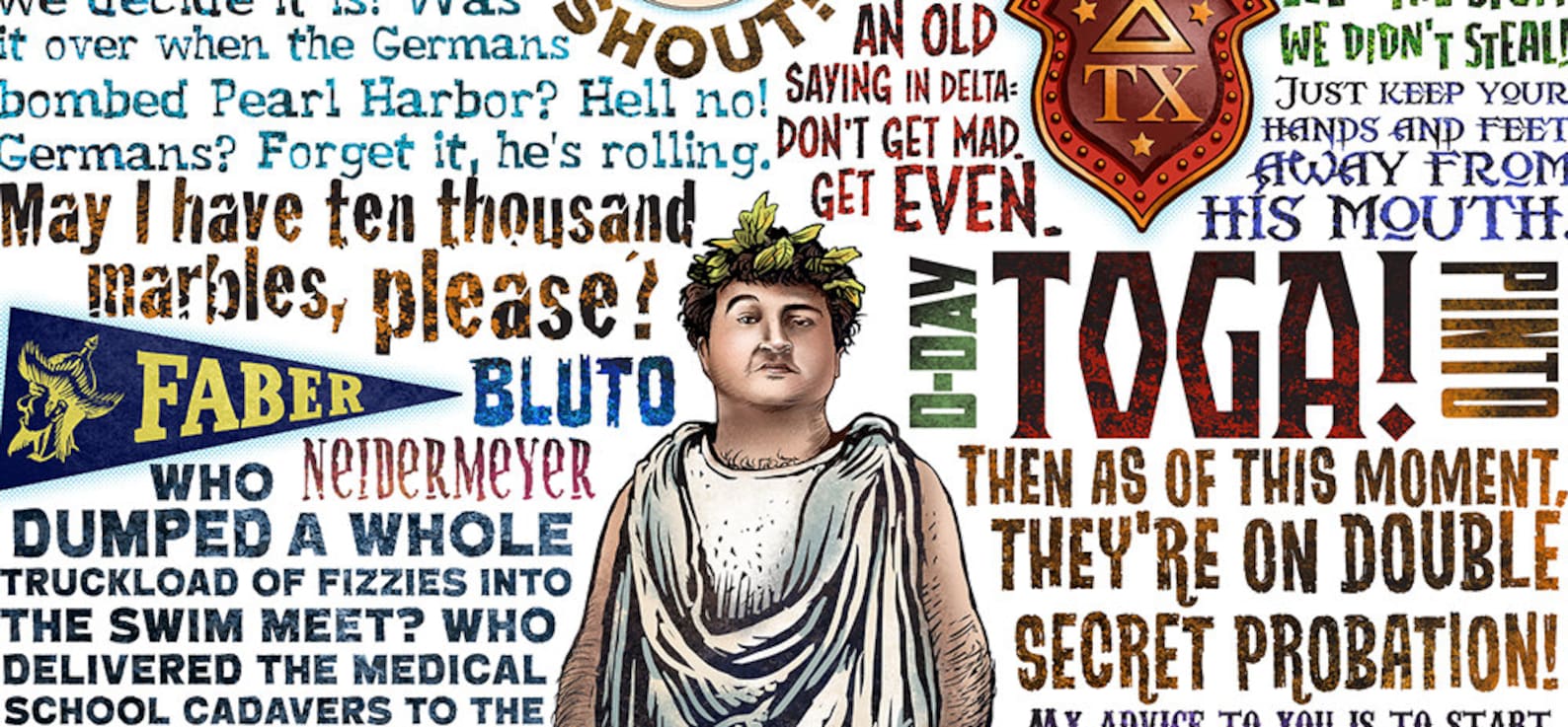 Double Secret Probation Animal House Tribute Print Signed Etsy