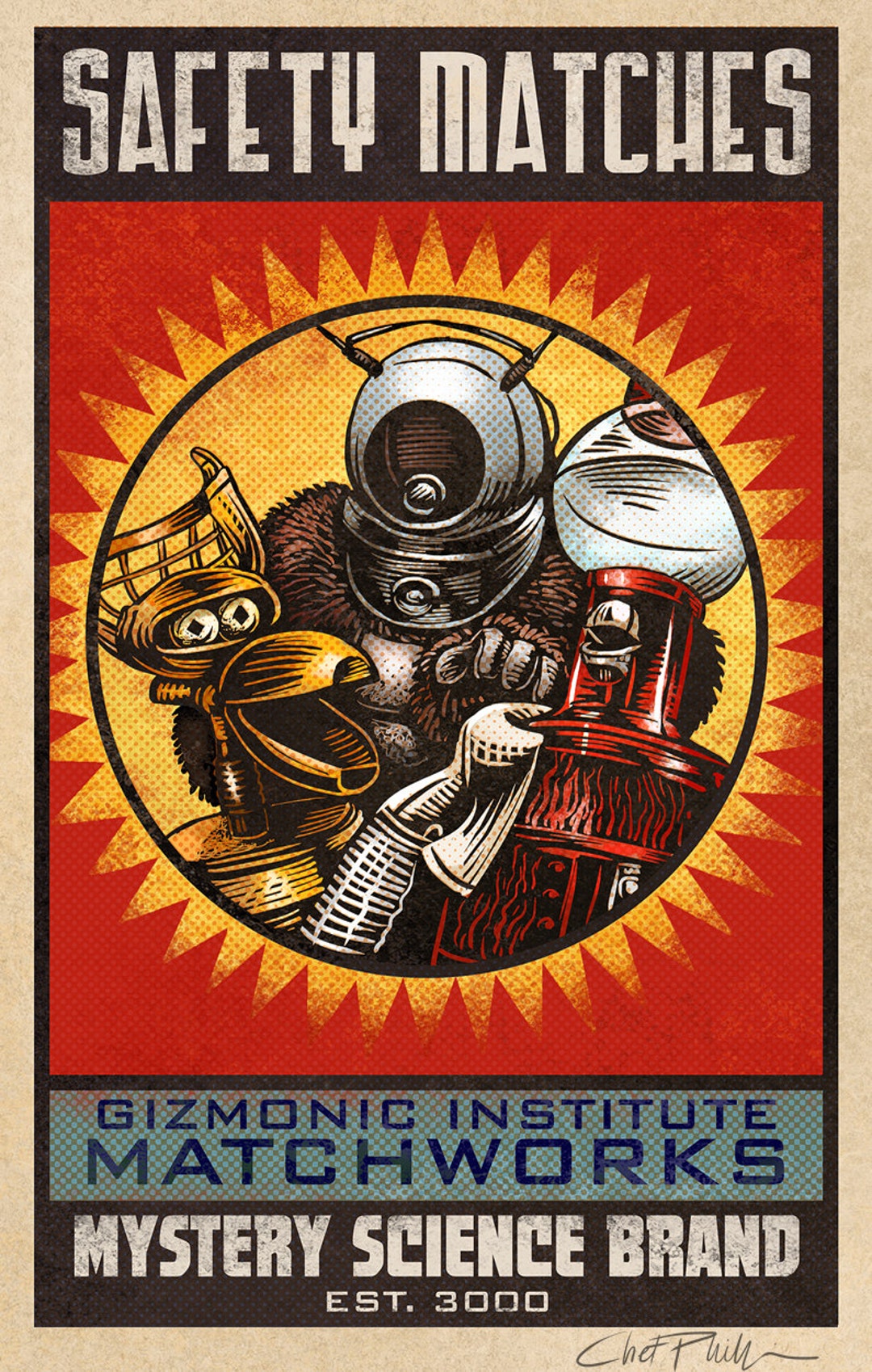 MST3K Matchbox Art- 5" X 7" Matted Signed Print - Etsy