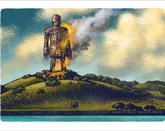 The Wicker Man- 5 x 7 signed print