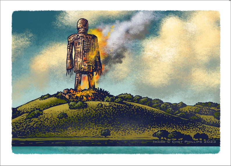 The Wicker Man 5 x 7 signed print image 1