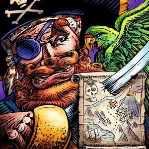Impresión firmada Pirate 8 x 10