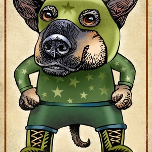 Perrito de la Policia Signed Print