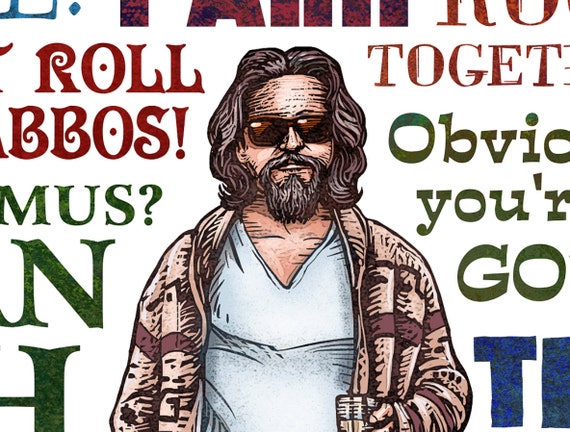 Big Lebowski The Dude Abides Pee Rug Patch. Parfait Pour Votre