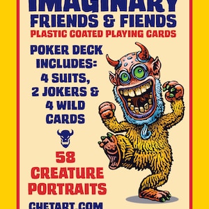 Imaginary Friends and Fiends Playing Card Deck image 3