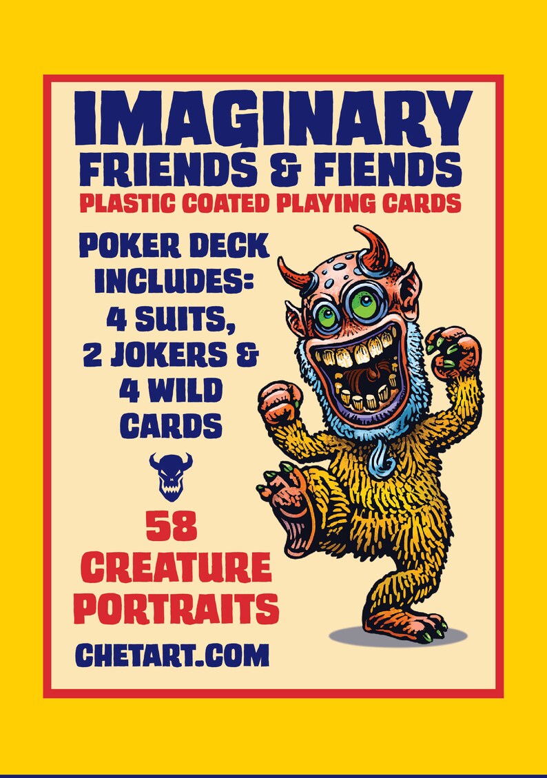 Imaginary Friends and Fiends Playing Card Deck image 3