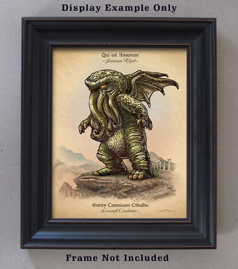 Cthulhu Study-Unnatural History series 8 x 10 print image 2