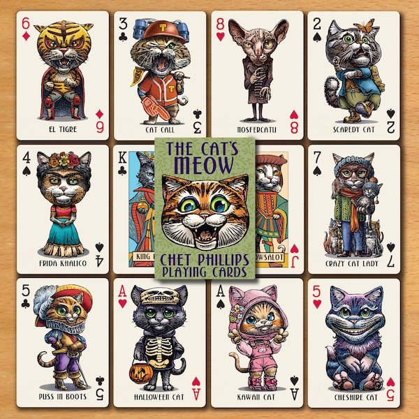 Cat's Meow playing cards