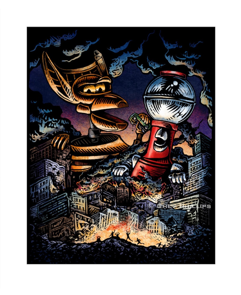 MST3K Attacks 8 x 10 Mystery Science Theater 3000 Art Print image 1
