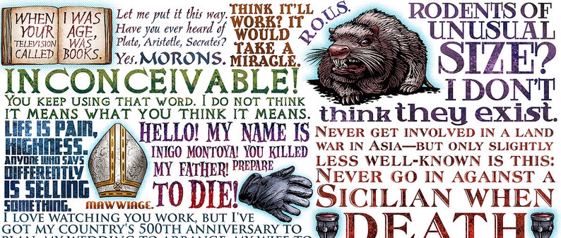 Princess Bride tribute 11 x 14 signed print As You Wish