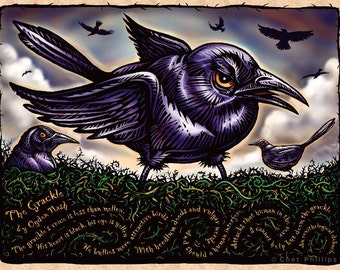 The Grackle 8x 10 signed print