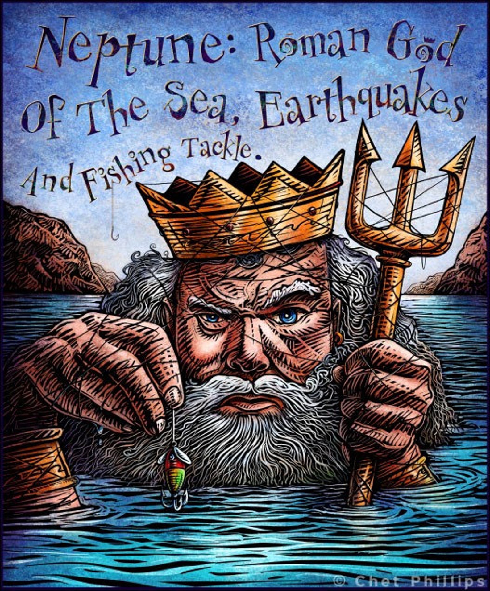 Neptune 8 X 10 Signed Print Etsy