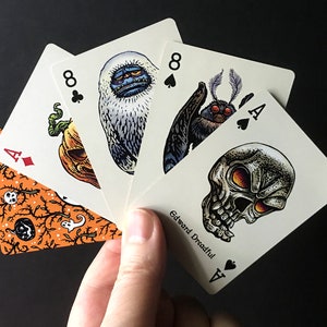 All Hallows' Eve Creepy Creatures Playing Card Deck image 6