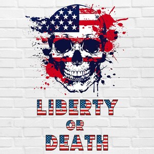 La liberté ou la mort PNG | 4 juillet png | Drapeau des Etats-Unis PNG | États-Unis png | Le 4 juillet png | PNG patriotique | Amérique PNG | Crâne américain du 4 juillet